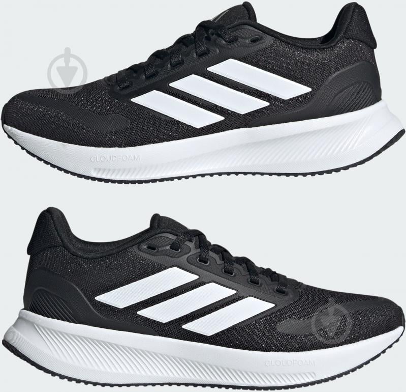 Кросівки дитячі Adidas RUNFALCON 5 J IE8589 р.39 1/3 чорні - фото 5