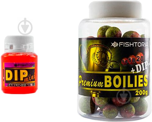 Бойли Fishtoria Premium Boilies 200 г часник FT0011 - фото 1