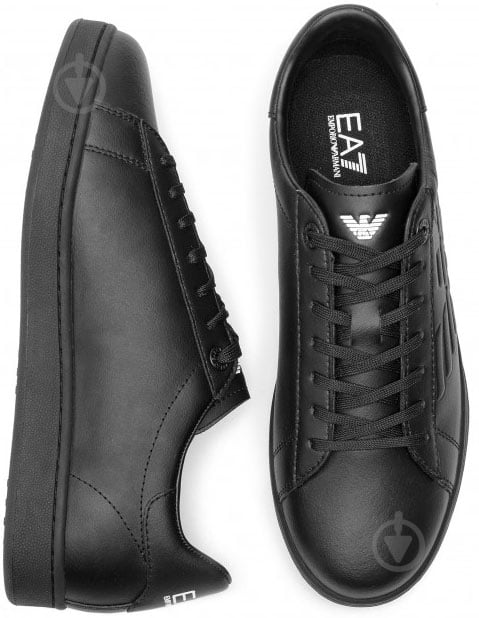 Кросівки зимові EA7 LEATHER_SNEAKER X8X001-XCC51-A083 р.42 чорні - фото 8