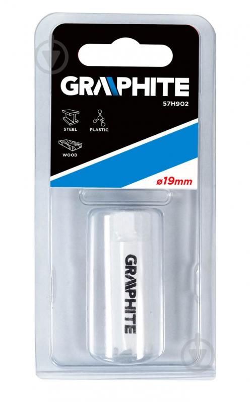 Коронка биметаллическая GRAPHITE 19 мм 57H902 - фото 2