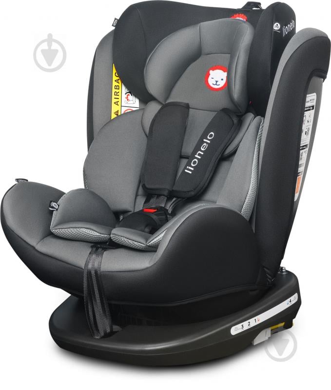 Автокресло Lionelo Bastiaan (0-36 кг) черный/серый black/grey LO.A.BA05 - фото 3