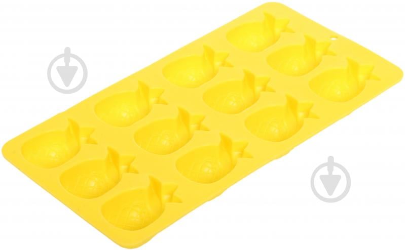 Форма для льда UP! (Underprice) Ананас 21,2х10,9х1,9 см желтый - фото 1 Форма для льда UP! (Underprice) Ананас 21,2х10,9х1,9 см желтый - фото 1