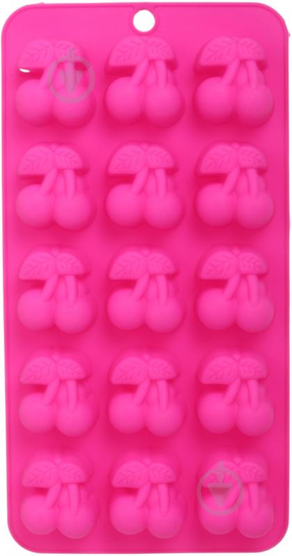 Форма для льоду UP! (Underprice) Вишня 21,2х10,9х1,9 см рожевий - фото 3 Форма для льоду UP! (Underprice) Вишня 21,2х10,9х1,9 см рожевий - фото 3