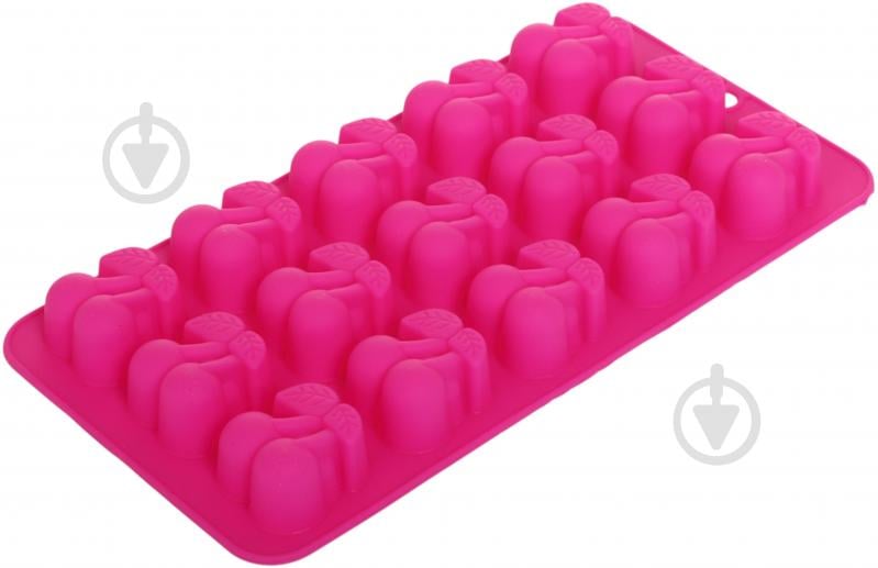 Форма для льоду UP! (Underprice) Вишня 21,2х10,9х1,9 см рожевий - фото 2 Форма для льоду UP! (Underprice) Вишня 21,2х10,9х1,9 см рожевий - фото 2