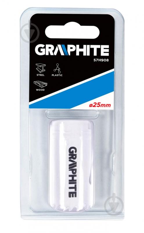 Коронка биметаллическая GRAPHITE 25 мм 57H908 - фото 2
