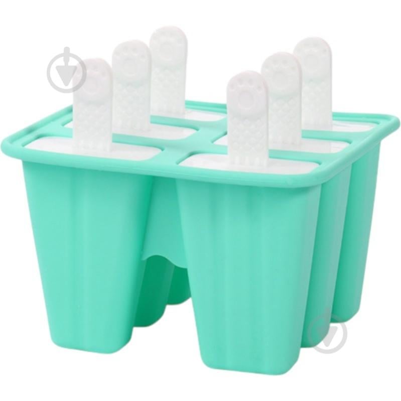 Форми для морозива Smart Kitchen by Flamberg 14х12,2х13 см бірюзовий - фото 1 Форми для морозива Smart Kitchen by Flamberg 14х12,2х13 см бірюзовий - фото 1