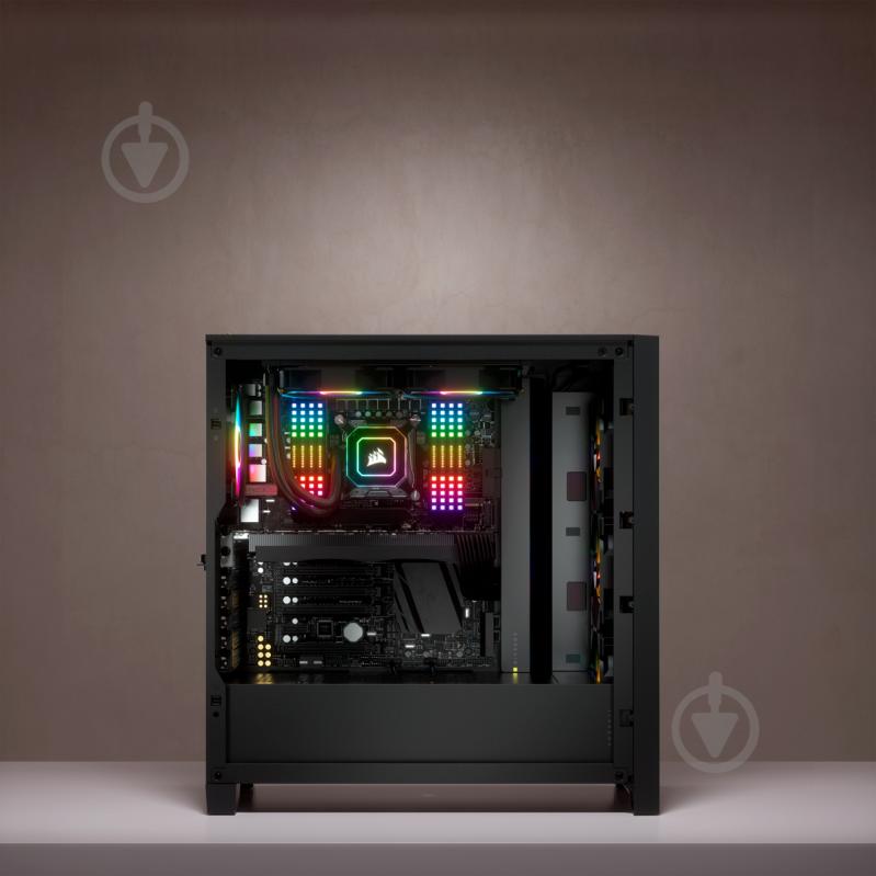 Корпус Corsair iCUE 4000X RGB Tempered Glass Black (CC-9011204-WW) - фото 20