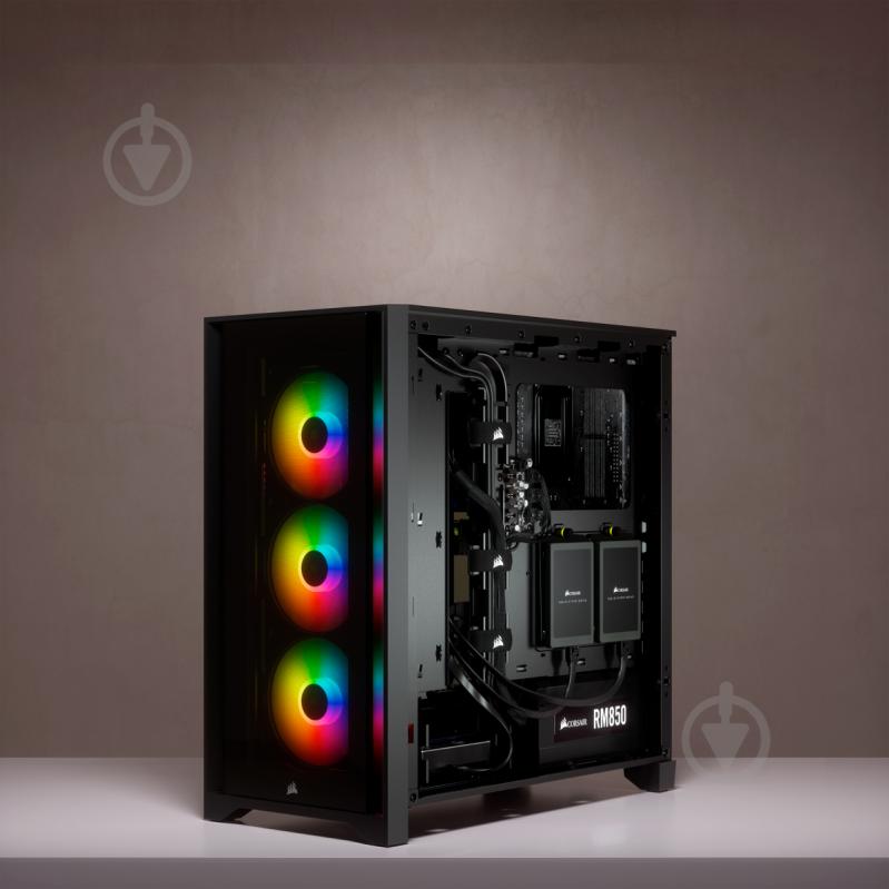 Корпус Corsair iCUE 4000X RGB Tempered Glass Black (CC-9011204-WW) - фото 16