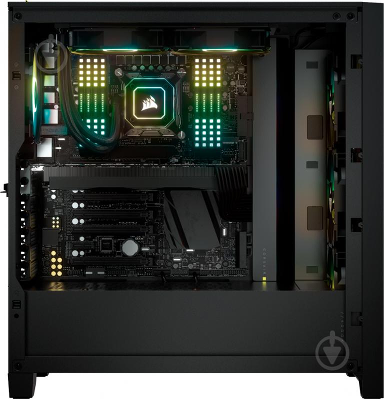 Корпус Corsair iCUE 4000X RGB Tempered Glass Black (CC-9011204-WW) - фото 12