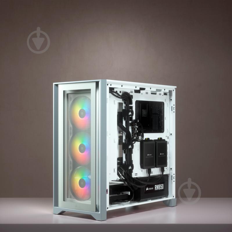 Корпус Corsair iCUE 4000X RGB Tempered Glass White (CC-9011205-WW) - фото 13