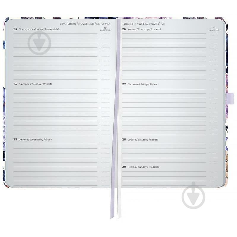 Щотижневик датований Partner Violet Whispers Axent A5 2026 8524-26-4-A - фото 3 Щотижневик датований Partner Violet Whispers Axent A5 2026 8524-26-4-A - фото 3
