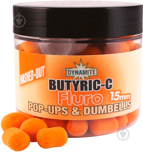 Бойли Dynamite Baits Butyric-C Fluro Pop-Ups & Dumbells 100 г Butyric-C DY615 - фото 1