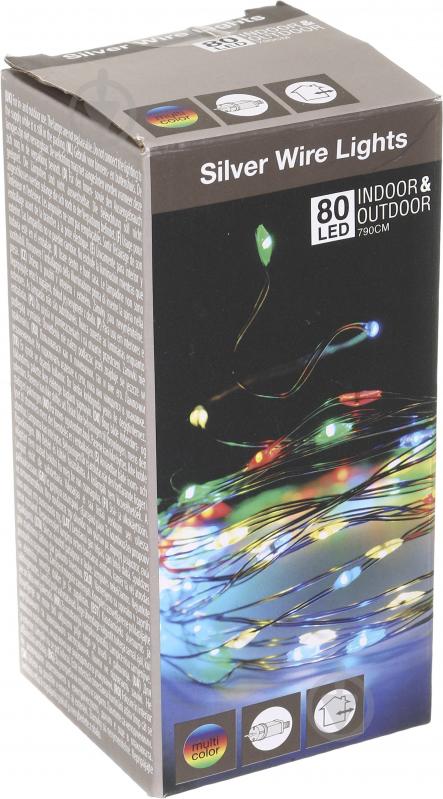 Гірлянда світлодіодна різнокольорова вбудований світлодіод (LED) 80 ламп 11 м (AX8716200) - фото 4