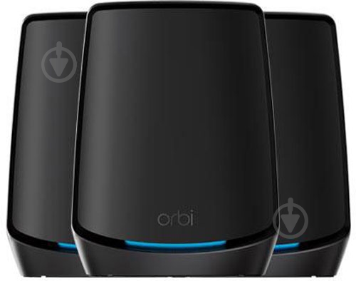 Система Wi-Fi Mesh NETGEAR Orbi RBK863SB AX6000 3 модема черный (RBK863SB-100EUS) - фото 1 Система Wi-Fi Mesh NETGEAR Orbi RBK863SB AX6000 3 модема черный (RBK863SB-100EUS) - фото 1