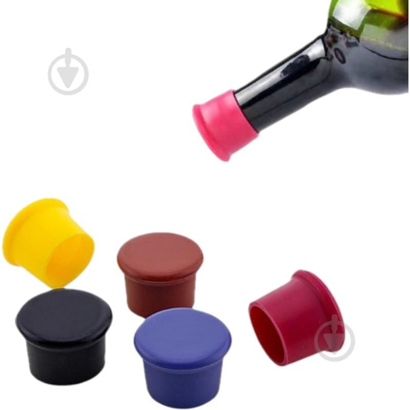 Набір пробок для вина UP! (Underprice) 3,6х2,6х3 см 4 шт. чорний - фото 2 Набір пробок для вина UP! (Underprice) 3,6х2,6х3 см 4 шт. чорний - фото 2