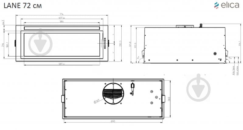 Витяжка Elica LANE IX/A/72 - фото 10