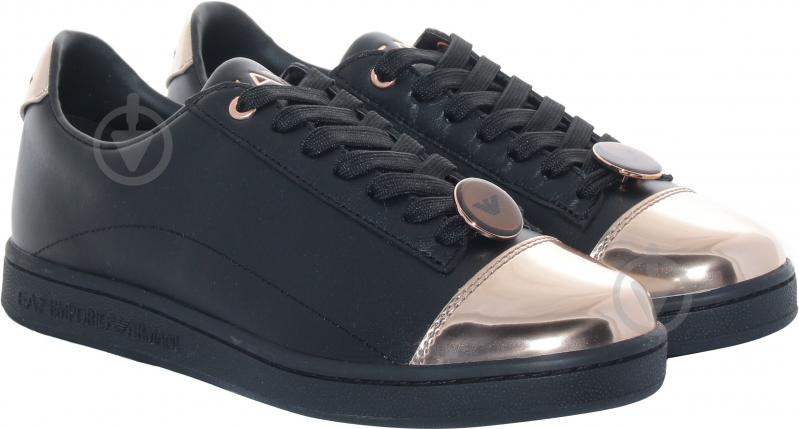 Кросівки зимові EA7 LEATHER_SNEAKER X8X042-XK074-A981 р.38 чорні - фото 1