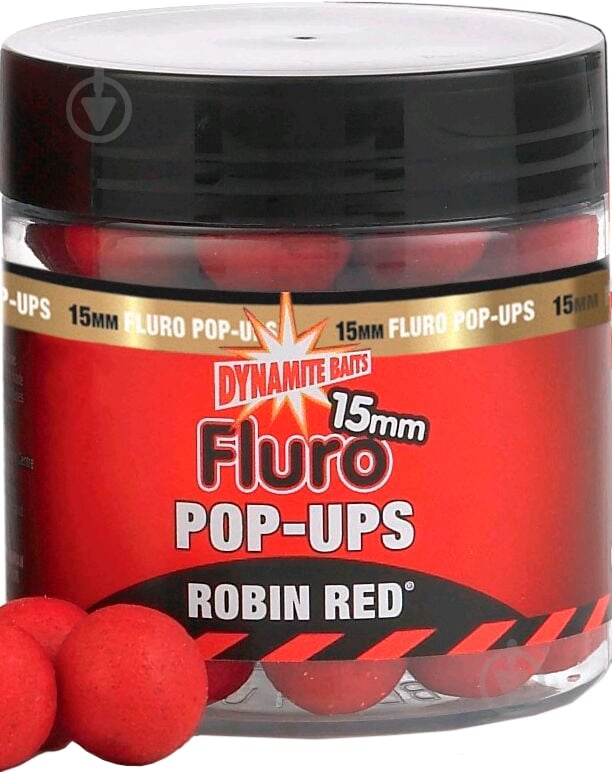 Бойлы Dynamite Baits Robin Red Fluoro Pop-Ups 100 г робин ред DY042 - фото 1