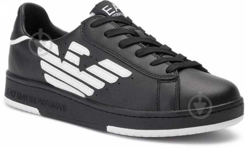 Кроссовки зимние EA7 LEATHER_SNEAKER X8X043-XK075-A120 р.38 черные - фото 1