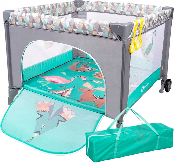 Манеж Lionelo Stella turquoise scandi LO.ST06 - фото 3 Манеж Lionelo Stella turquoise scandi LO.ST06 - фото 3