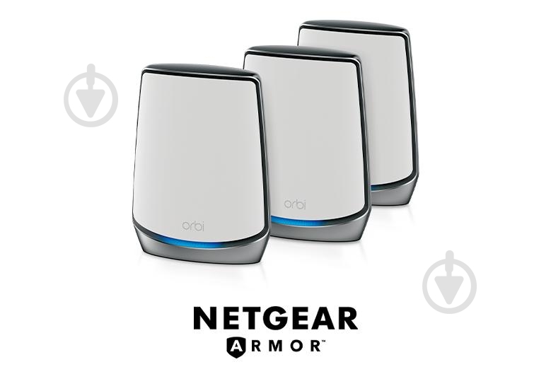 Система Wi-Fi Mesh NETGEAR Orbi RBK853 AX6000 3 модеми білий (RBK853-100EUS) - фото 3 Система Wi-Fi Mesh NETGEAR Orbi RBK853 AX6000 3 модеми білий (RBK853-100EUS) - фото 3
