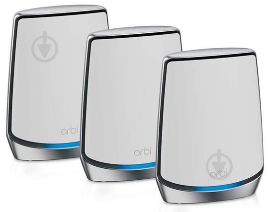 Система Wi-Fi Mesh NETGEAR Orbi RBK853 AX6000 3 модеми білий (RBK853-100EUS) - фото 1 Система Wi-Fi Mesh NETGEAR Orbi RBK853 AX6000 3 модеми білий (RBK853-100EUS) - фото 1