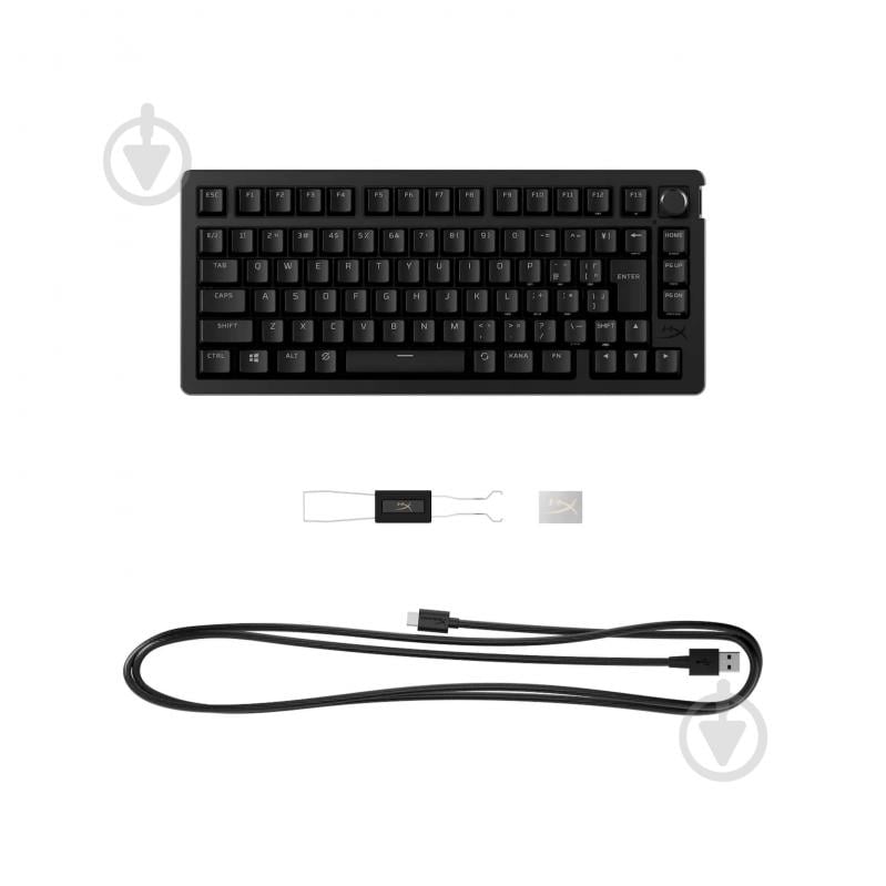 Клавиатура HyperX Alloy Rise 75 Wireless ENG/UA RGB (91Y91AA) black - фото 6 Клавиатура HyperX Alloy Rise 75 Wireless ENG/UA RGB (91Y91AA) black - фото 6