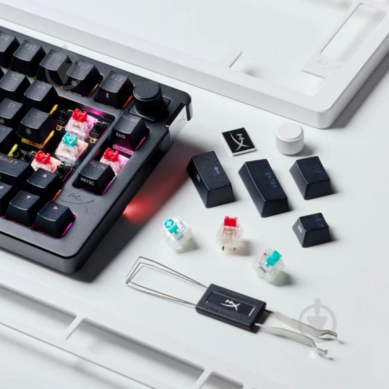 Клавиатура HyperX Alloy Rise 75 Wireless ENG/UA RGB (91Y91AA) black - фото 9 Клавиатура HyperX Alloy Rise 75 Wireless ENG/UA RGB (91Y91AA) black - фото 9
