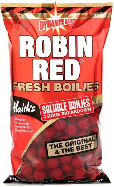 Бойлы Dynamite Baits Robin Red Soluble 1000 г робин ред DY023 - фото 1