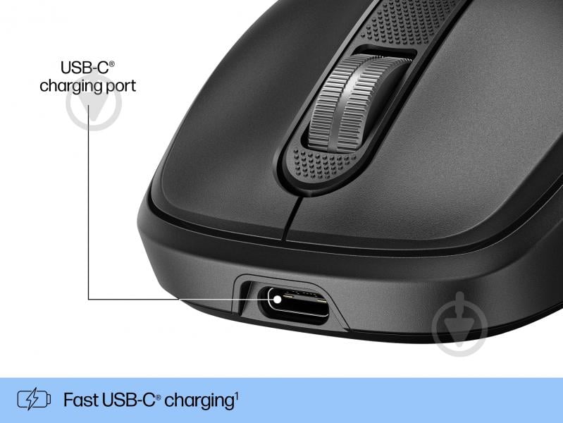 Мышь HP 510 Ultra-Fast Rechargeable Wireless black (9C2F6AA) - фото 6