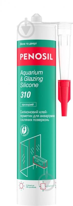 Герметик силиконовый PENOSIL Aquarium & Glazing Silicone 310 прозрачный 310 мл - фото 1