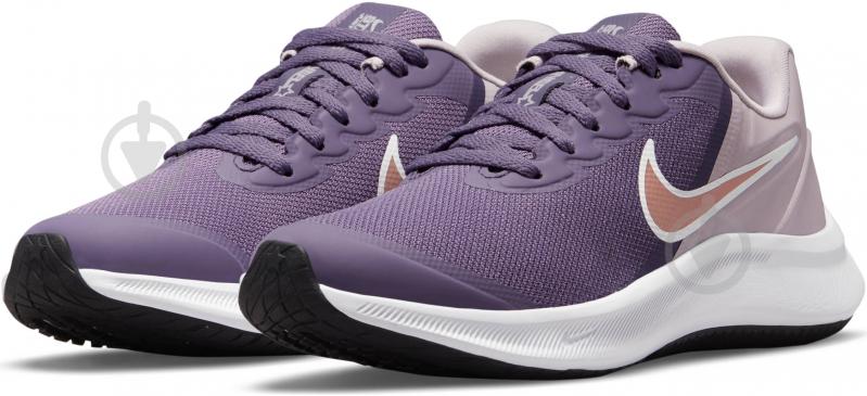 Кросівки для дівчаток демісезонні Nike Star Runner 3 DA2776-501 р.38 бузкові - фото 6 Кросівки для дівчаток демісезонні Nike Star Runner 3 DA2776-501 р.38 бузкові - фото 6