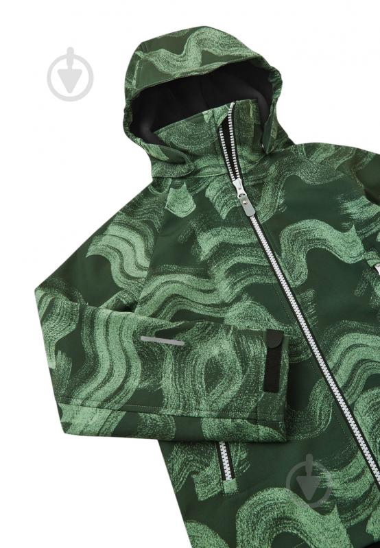 Куртка для мальчиков Reima Softshell Aitoo р.116 зеленый 5100139A-8512 - фото 4