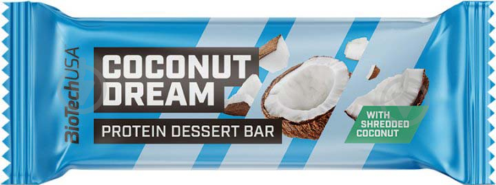 Протеиновый батончик BioTechUSA Protein Dessert Bar Кокосовая мечта 50 г - фото 1