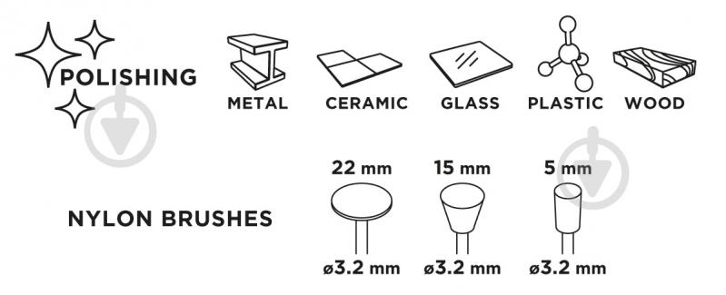 Набір насадок GRAPHITE 55H068 - фото 5