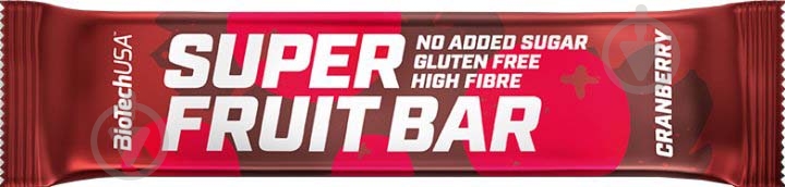 Протеиновый батончик BioTechUSA Super Fruit Bar Клюква 30 г - фото 1