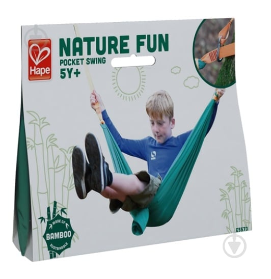 Гамак Hape Nature Fun E5573 130 см зелений 130 см - фото 1