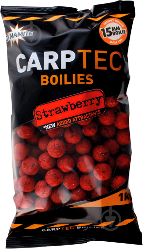 Бойлы Dynamite Baits CarpTec Strawberry 1000 г клубника DY1166 - фото 1