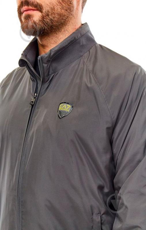 Ветровка мужская демисезонная EA7 TESSUTO BOMBER JACKET 3GPB23-PN70Z-1993 р.L серая - фото 4