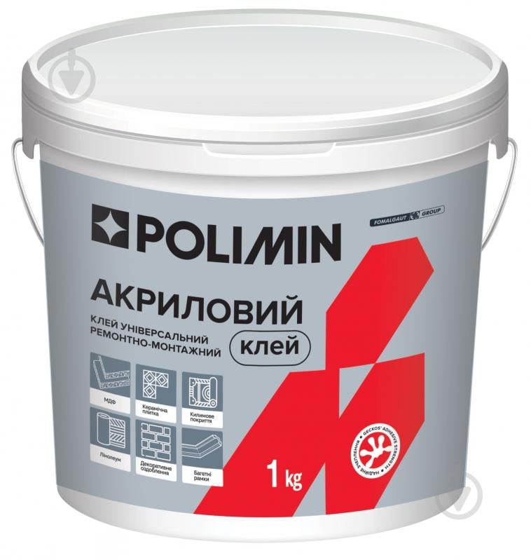 Клей акриловый Polimin универсальный ремонтно-монтажный 1 кг - фото 1