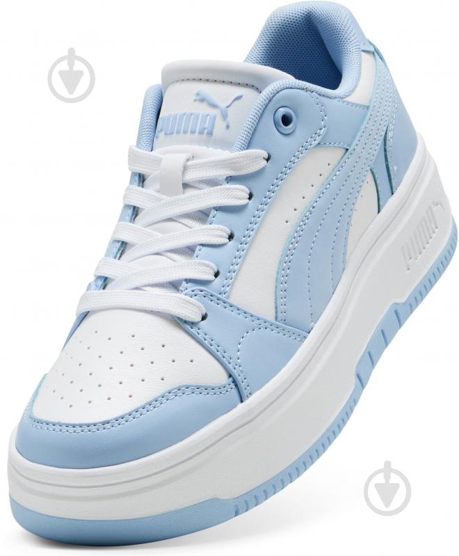 Кросівки жіночі Puma Rebound Femme Low 40259205 р.35,5 білі із блакитним - фото 5