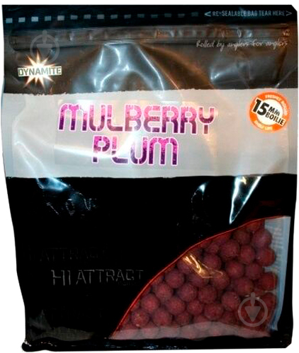 Бойли Dynamite Baits Mulberry Plum Hi-Attract Shelf Life 1000 г слива DY1010 - фото 1