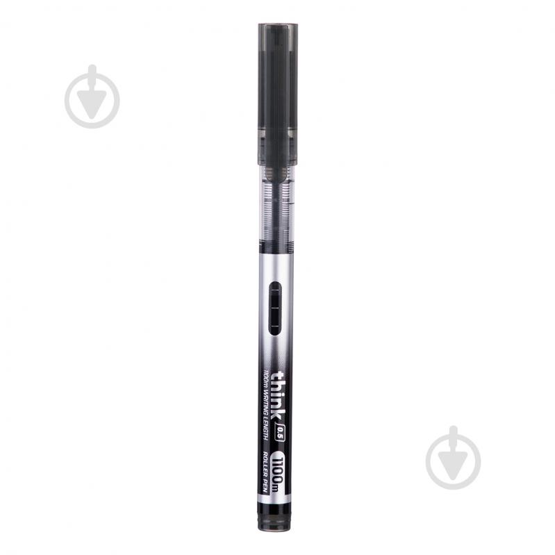 Ручка-ролер Deli EQ300-BK чорна Think 0,5 - фото 2