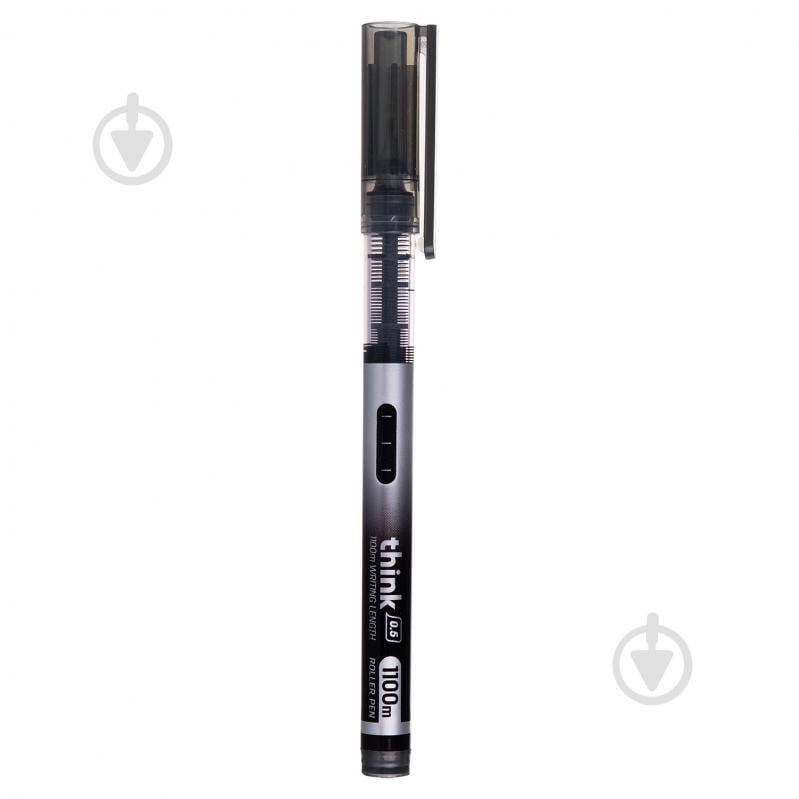 Ручка-ролер Deli EQ300-BK чорна Think 0,5 - фото 3