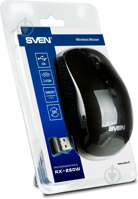 Мышь Sven RX-260W Black USB 530111 - фото 8