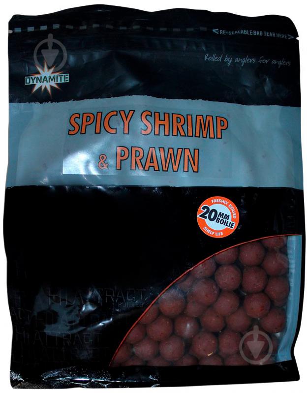 Бойли Dynamite Baits Spicy Shrimp&Prawn 1000 г креветка DY974 - фото 1