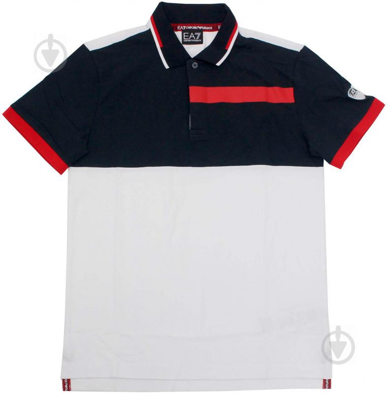 Поло EA7 JERSEY_POLO_SHIRT 3GPF80-PJ20Z-1100 р.M білий - фото 1