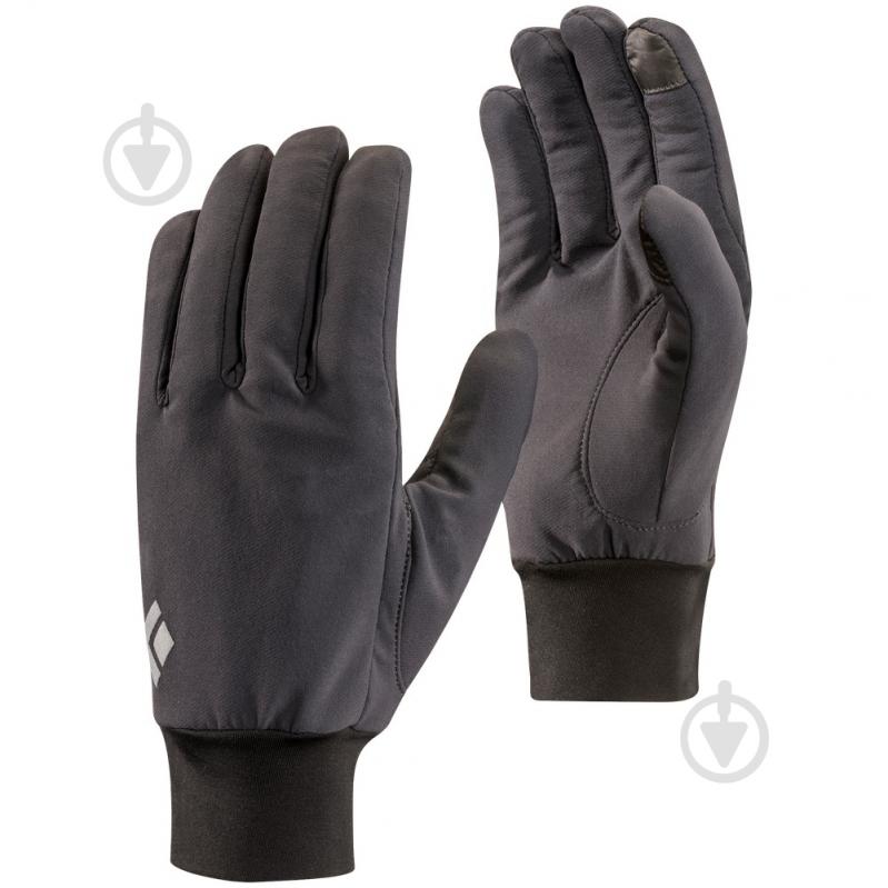 Варежки Black Diamond LightWeight Softshell BD801046 р.S черный - фото 1