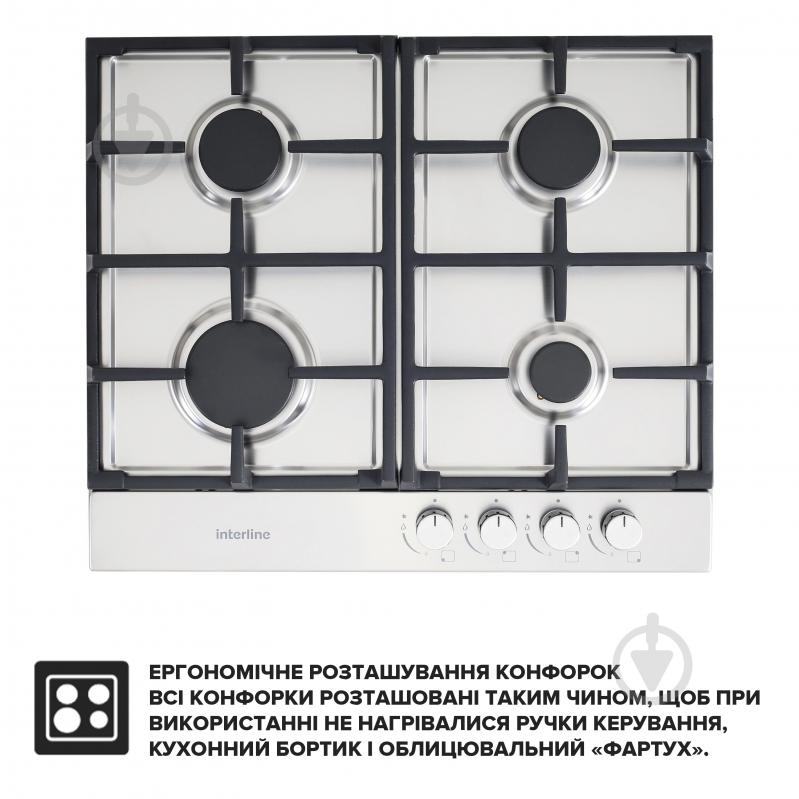 Варочная поверхность газовая Interline VGN 463 FGK XA - фото 1