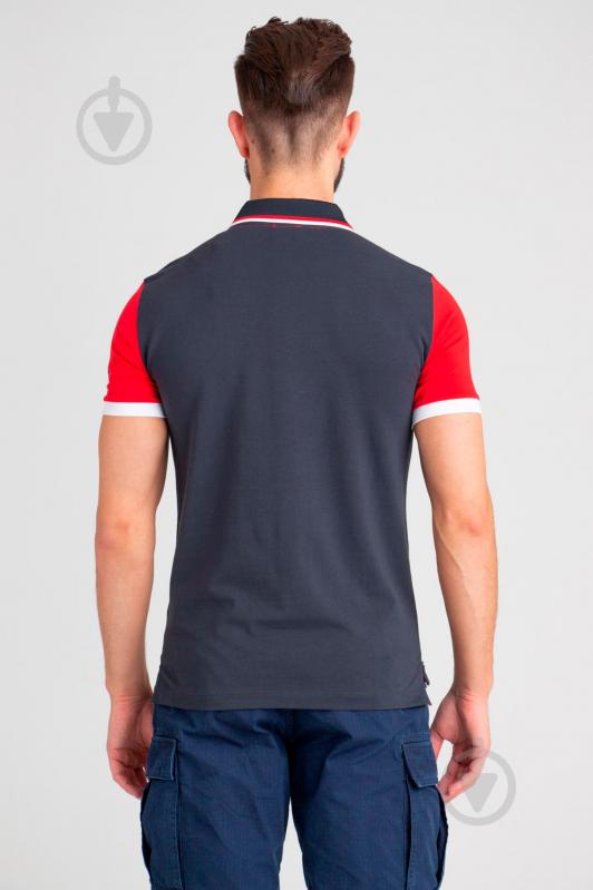 Поло EA7 JERSEY_POLO_SHIRT 3GPF80-PJ20Z-1578 р.M синій із червоним - фото 5